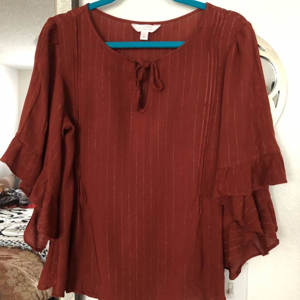 LC Lauren Conrad rust top
